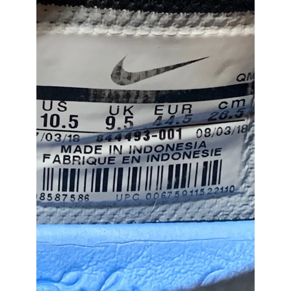 Nike SB Check Solarsoft Canvas‎ Black Shoes 844493-001 Men's Sz 10.5